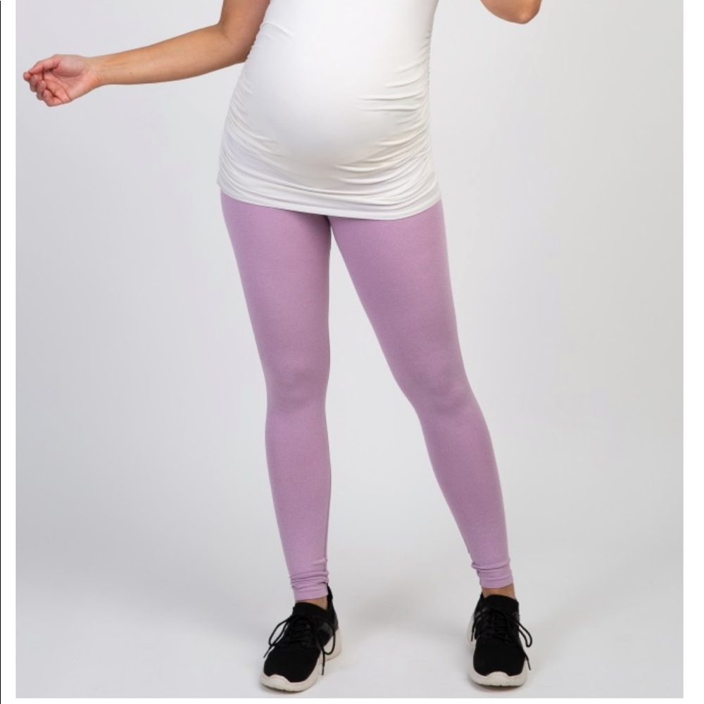 Purple Maternity Leggings
